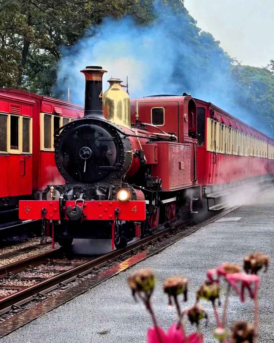 Isle of Man Steam Railway coming into Castletown station